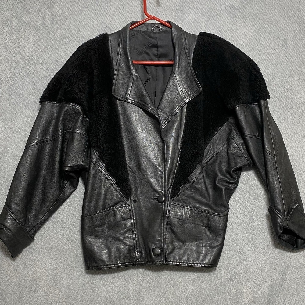 MAGA Men's Coat Sz XL Black Sherpa Viskose